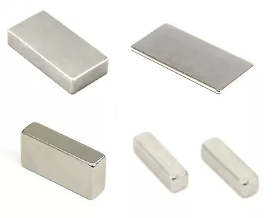 Neodymium Magnet Bar Neodium Block Square Rectangle Strip Craft Art Neo DIY  • £9.99