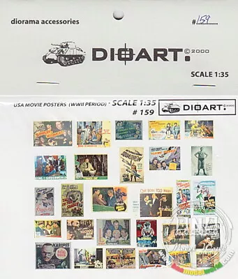 DioArt 1/35 WWII US Movie Posters X1 Sheet • $3.56