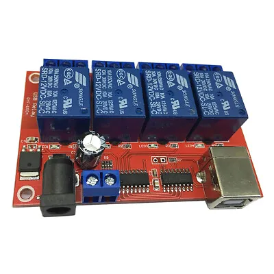 £9.30 • Buy 4 Channel USB Relay Module 12V With Power Indicator Light For MCU Control