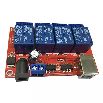 £9.30 • Buy 4 Channel USB Relay Module 12V With Power Indicator Light For MCU Control