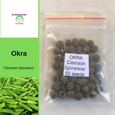 Okra ‘Clemson Spineless’ -Vegetable Seeds-BUY IN BULK-Seeds • $4.44