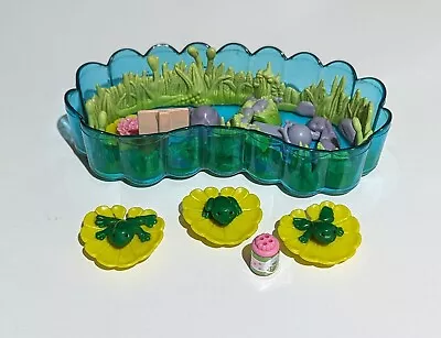 Vintage Kenner 1994 Littlest Pet Shop - Jump 'n Splash Frogs With Lily Pond • $40