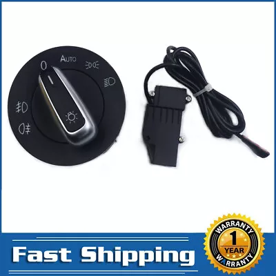 Headlight Fog Light Control Switch & Wiring Harness For VW Golf MK6 MK5 Jetta US • $21.80