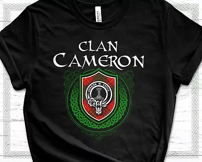 Scottish Clan Cameron Surname Scotland Tartan And Clan Badge • $24