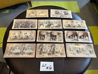 (11) Lot Vintage Stereoview Cards Variety Publishers Most Late 1800s (Lot #6) • $9.57