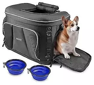 Motorcycle Pet Carrier Crate For Small Medium Dog Cat Up To 20lb Pet Travel  • $262.01