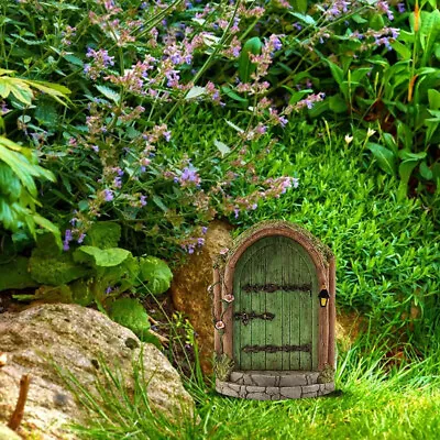 Elf Fairy Door Miniature Tree Doors Garden Yard Wooden Ornaments Decor (8) • £3.47