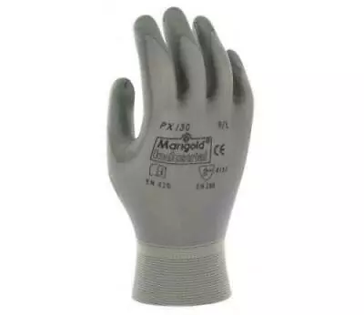 Work Gloves Marigold Industrial PX130 Grey Nylon PU Grip Palm Builders 10 XL #P3 • £4.19