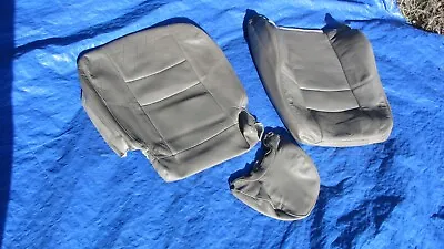 97-98 Volvo S70 V70 XC70 OEM Gray Front DRIVERS LEFT Leather Seat Covers • $185