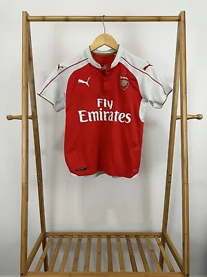 Mesut Ozil Arsenal FC Fly Emirates Puma Soccer Jersey RARE YOUTH XXL 18.5x22.5 • $89.96