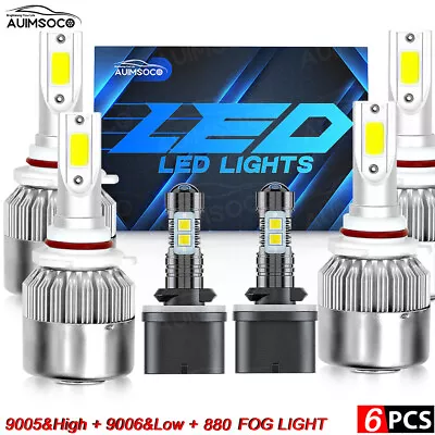 For Chevy Monte Carlo 3.4L&3.8L V6 2000-2005 LED Headlight Hi/Low Beam+Fog Light • $39.99