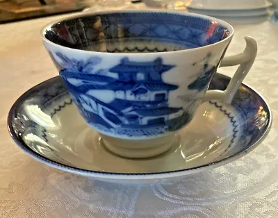 Mottahedeh Historic Charleston Blue Canton Teacup & Saucer Multiples Available • $24.95