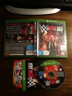 WWE W2K16 Xbox One Microsoft Game FREE POST SEE STORE IF YA SAMELL WHAT THE ROCK • $19.99