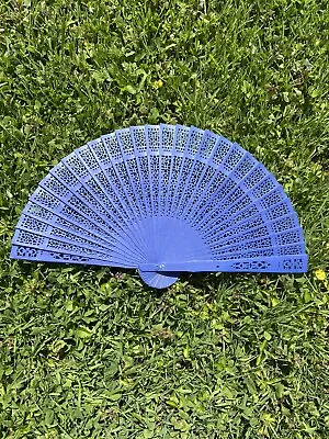 Dark Blue Sandalwood Fan For Wedding Favor • $9