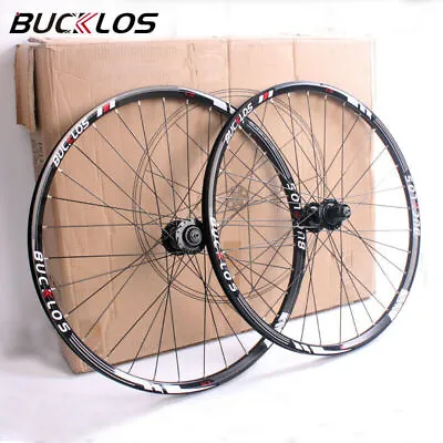 BUCKLOS BC3 26/27.5/29  MTB Wheelset Front Rear 32 Spoke Aluminum Alloy Clincher • $208.99