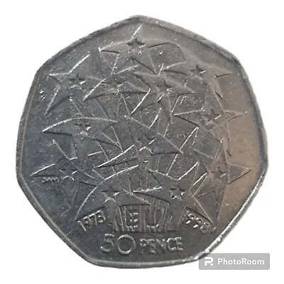 50p Coins UK Rare Fifty Pences Circulated The EUROPEAN UNION 50P  • £2.50