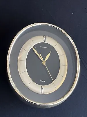 Vintage MCM HEIRLOOM 661D Quartz Oval Wall Clock See-Thru . TESTED AND WORKS • $9.99