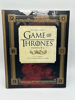 Inside HBO's Game Of Thrones: Seasons 3 & 4 - Hardback Book New - FREE P&P • £8.99