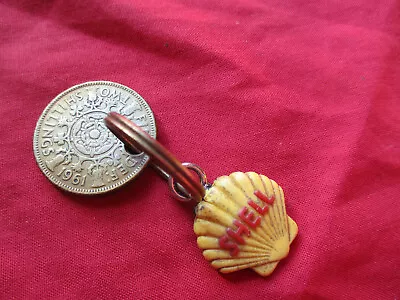 Shell Oil Company Globe Shape Key Ring Retro Vintage Classic Car • £19.99