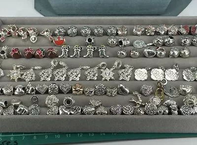 925 Sterling Silver Job Lot Bundle X 100 Charms Chamilia Disney Star Wars 261g • £300