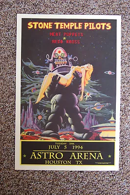 $4 • Buy Stone Temple Pilots Concert Tour Poster 1994 Astro Arena Houston Tx---