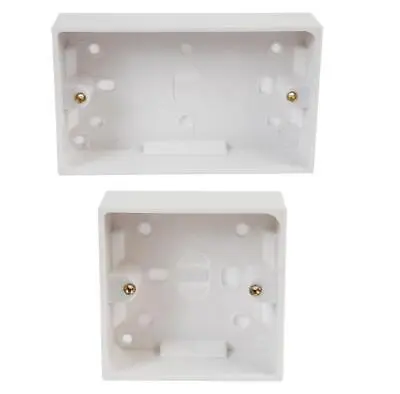 Pattress Back Box Surface Mount For Light Switch Plug  Electrical Socket Lot • £2.29