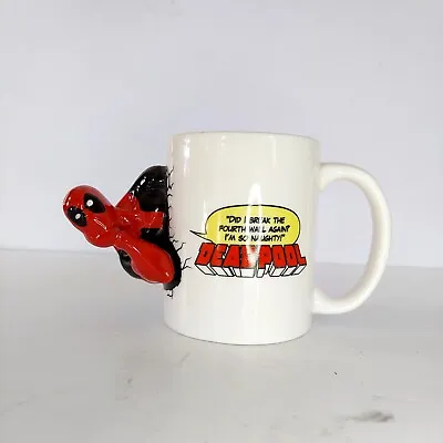 DEADPOOL Did I Break The Fourth Wall Again? Marvel Drinking Glass Coffee Mug Cup • $15