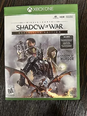 Middle Earth: Shadow Of War - Definitive Edition For Xbox One • $0.99