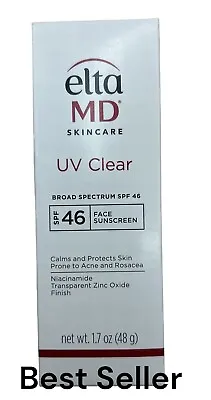 ELTA MD UV Clear Broad-Spectrum SPF 46 FACIAL SUNSCREEN 1.7 Oz  New Exp 5/2026 • $38.99