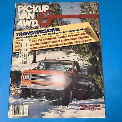 Pickup Van & 4wd Magazine Feb. ‘79-toyota Sr-5 Pickup-gmc Amarillo-datsun • $24.99