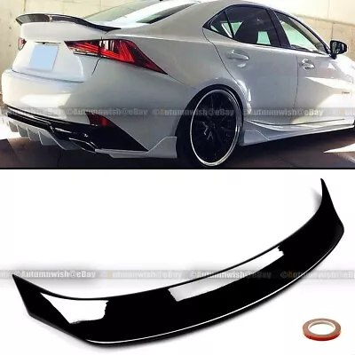 FOR 2014-2020 LEXUS IS200t IS300 IS350 AR STYLE GLOSSY BLACK TRUNK SPOILER WING • $67.49