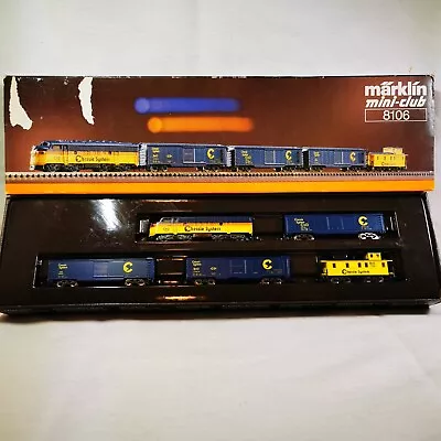Marklin 8106 Chessie Loco And Rail Car Set / FULLY SERVICED • $275.97