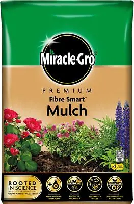 Miracle-Gro Premium Fibre Smart Mulch Special Plant Compost 80 Litres • £19.99
