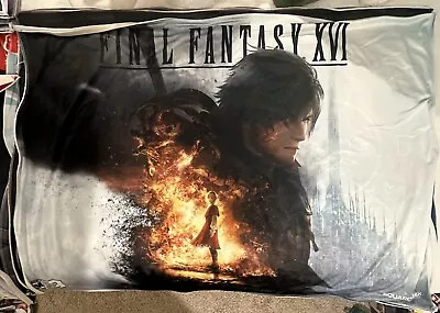 Final Fantasy XVI (16) Gamestop Fabric/Cloth Poster 34  X 48  Horizontal • $80