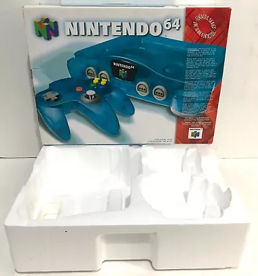 Nintendo 64 N64 Ice Blue Funtastic BOX ONLY • $449.97
