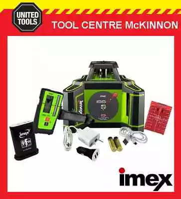 IMEX I66R HORIZONTAL RED BEAM ROTATING LASER LEVEL WITH LRX6 DIGITAL RECEIVER • $1229