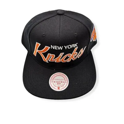 Mitchell & Ness New York Knicks Team Script 2.0 Adjustable Snapback Hat Cap • $34.99