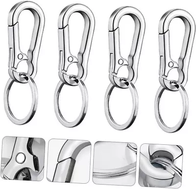 Molain Metal Keychain Carabiner Clip Keyring Key Ring Chain Clips Hook Holder 4 • £5.36