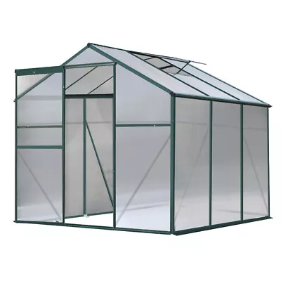 Greenfingers Greenhouse Aluminium Polycarbonate Green House Garden Shed 1.9x1.9M • $348.95