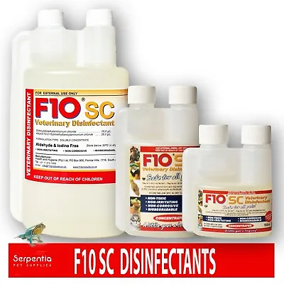 F10 SC Veterinary Disinfectant Active Against Bacteria Fungi Viruses & Spores • £17.99