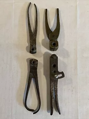 Lot Of 4 Vintage Antique Hand Held Bullet Molds • $195