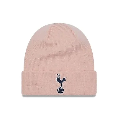 Tottenham Hotspur FC New Era Logo Badge Seasonal Cuff Knit Beanie Hat Pink OSFM • $54.73