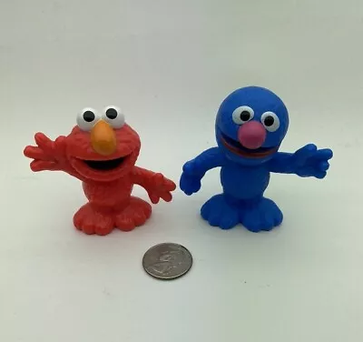 Hasbro Sesame Street Cookie Monster Elmo Figures Plastic • $3