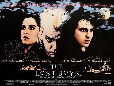 THE LOST BOYS 1987 UK Quad Poster Print 30x40  Kiefer Sutherland Corey Haim Rare • £24.99