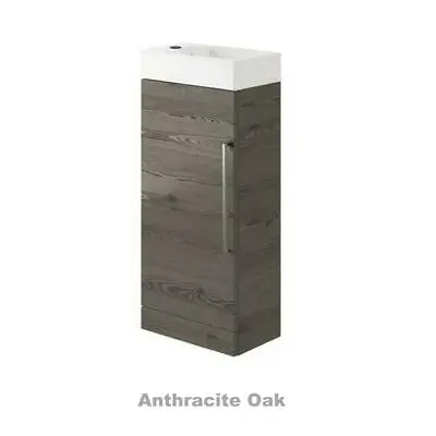 400mm Floor Standing Bathroom Vanity Unit – Compact Ensuite Cloakroom Basin • £119.95