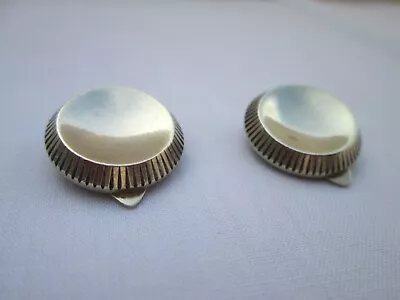 Vintage Anton Michelsen Denmark Sterling Silver Clip-On Earrings • $29.99