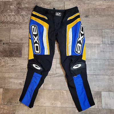 AXO Motocross Racing Pants Size 36 Black Blue  • $24.95