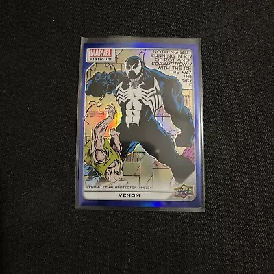 2023 UPPER DECK MARVEL PLATINUM: Blue Rainbow Venom #124 • $15.99