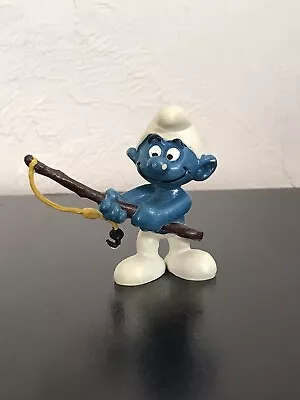 Smurfs Angler Smurf 20101 Fisherman Fishing Pole Vintage Figure Toy Figurine A • $8.99