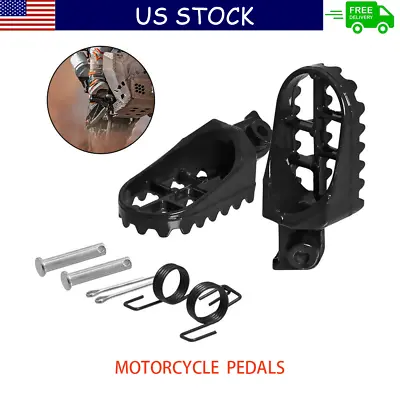 2Pcs Motorcycle Foot Pegs Pedal Pad Footrest Footpegs Dirt Bike US Shipping • $15.38